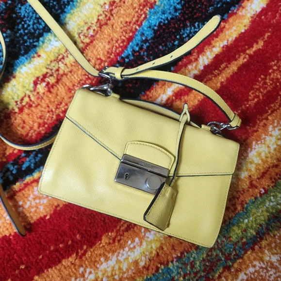 Authentic Prada Saffiano Top Handle Bag Or Crossbody Bag - Picture 3 of 16